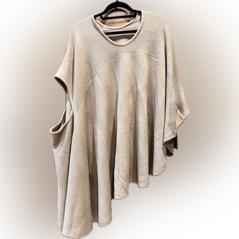LOOK BY M Multi-Way Shawl Vest in Beige, NWT